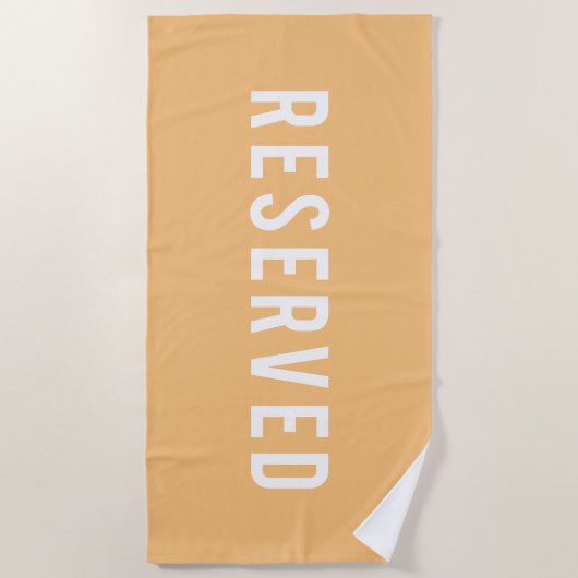 Gereserveerd Strandlaken (Voorkant)