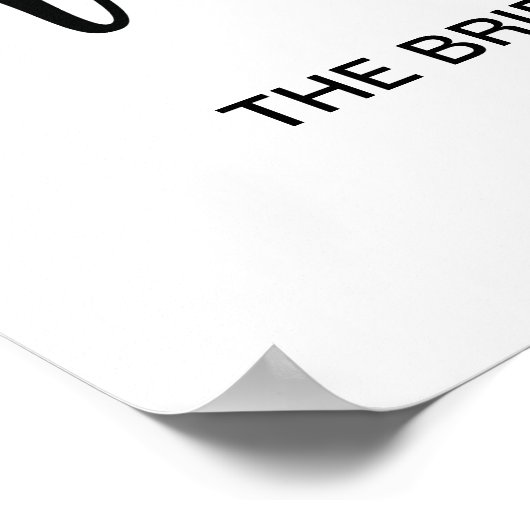 Gereserveerd Tafel | Moderne kalligrafie Poster (Hoek)