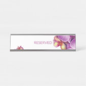 Gereserveerd tafelblad teken bureau naambordje (Voorkant)