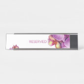 Gereserveerd tafelblad teken bureau naambordje (Voorkant)