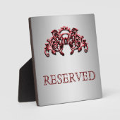Gereserveerd tafelrestaurant in opgerolde vorm fotoplaat (Voorkant)