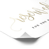 Gereserveerd teken Kies je formaat Faux Gold Foto Afdruk (Hoek)