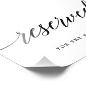 Gereserveerd teken Kies uw formaat modern script Foto Afdruk (Hoek)