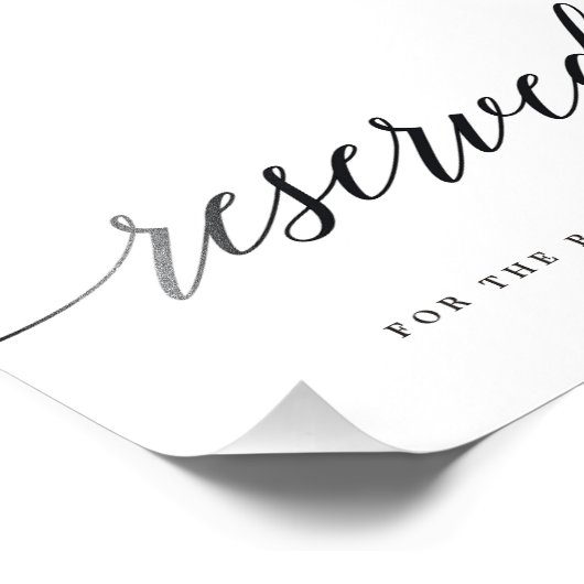 Gereserveerd teken Kies uw formaat modern script Foto Afdruk (Hoek)