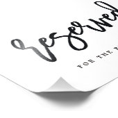 Gereserveerd teken Kies uw grootte geborsteld kall Foto Afdruk (Hoek)