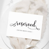 Gereserveerd voor Black Simple Wedding Sign