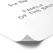 Gereserveerd voor bruiloft feesten receptie vierin poster (Hoek)