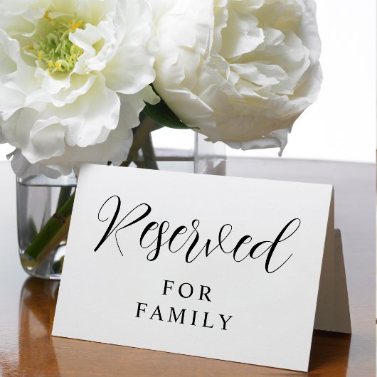 Gereserveerd voor bruiloft receptie verlovingsfees kaart