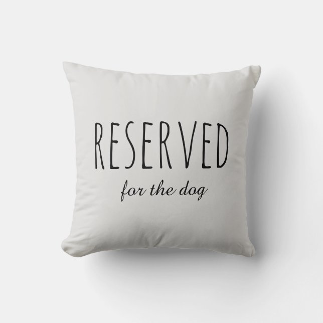 Gereserveerd voor de hond, Bailey's Stoel Grappige Kussen (Voorkant)