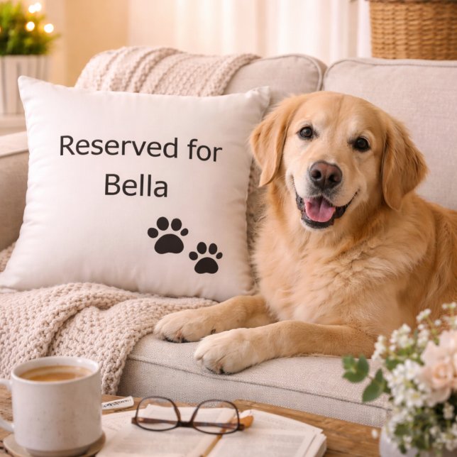 Gereserveerd voor de hond met eigen naam kussen (Creator heeft geüpload)