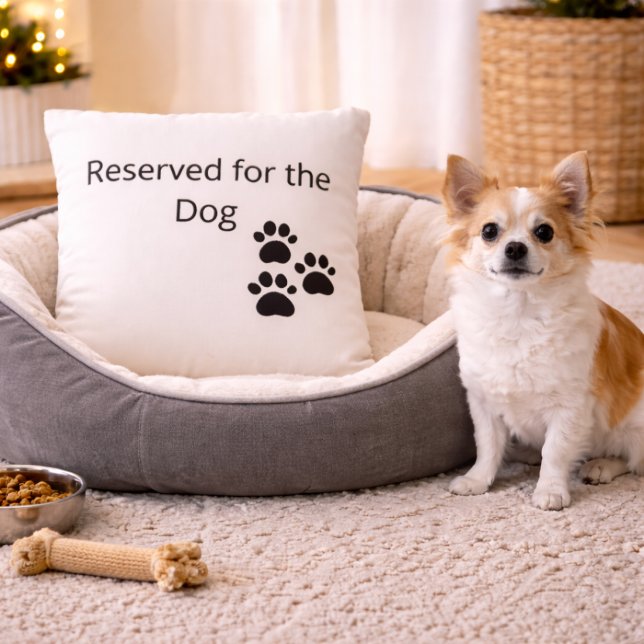 Gereserveerd voor de honden kussen minimalistische (Creator heeft geüpload)