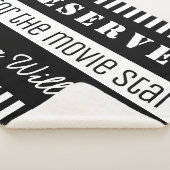 Gereserveerd voor de speciale filmster sherpa deken (3/4)