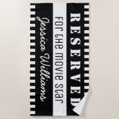 Gereserveerd voor de speciale filmster strandlaken (Voorkant)