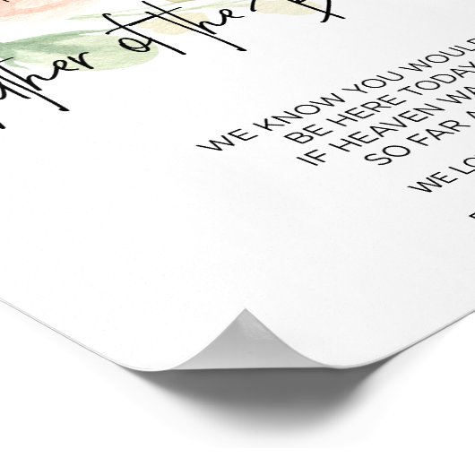 Gereserveerd voor de vader van het herdenkingsteke poster (Hoek)