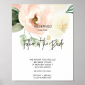 Gereserveerd voor de vader van het herdenkingsteke poster (Voorkant)