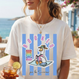 Gereserveerd voor de zomer eend leesboek liefhebbe t-shirt