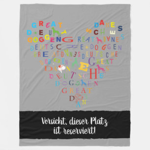 Gereserveerd voor Doggen Fleece Deken