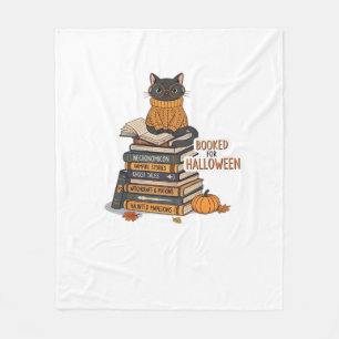 Gereserveerd voor Halloween kattenliefhebber klass Fleece Deken