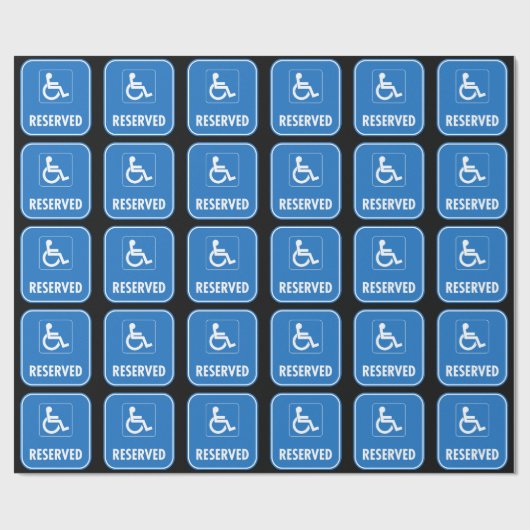 Gereserveerd voor Handicaps Cadeaupapier (Vlak)