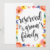 Gereserveerd voor het bevoordeelbare Floral Sign v (Voorkant / Achterkant)