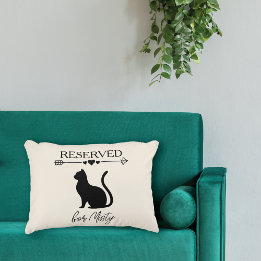 Gereserveerd voor het Cat Monogram Accent Pillow Kussen