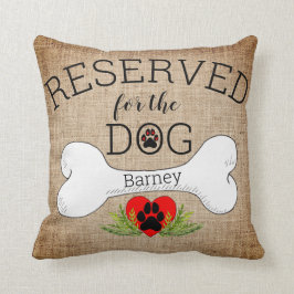 Gereserveerd voor het Dog Quote Sierkussen