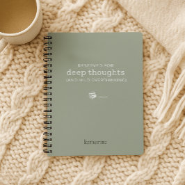 Gereserveerd voor je deep thoughts journal notitie notitieboek
