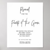 Gereserveerd voor ouders van de Groom in het Lovin Poster (Voorkant)