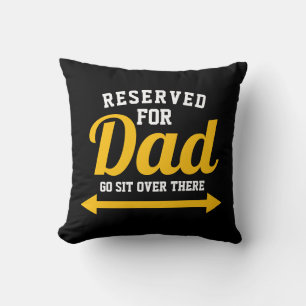 Gereserveerd voor papa Funny Father Kussen