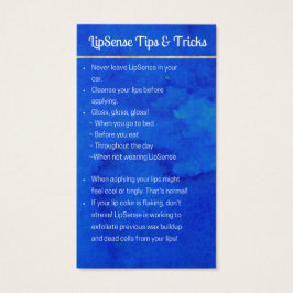 Gereserveerd voor RaniaLipSense Toepassing & Tips  Visitekaartje