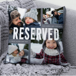 Gereserveerd voor 's werelds beste vader foto Coll Kussen