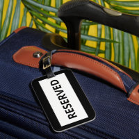 Gereserveerd Wit Zwart Identificatie Label