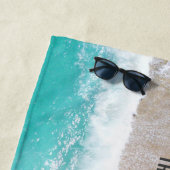 Gereserveerd zee en zandcadeau zomervakantie strandlaken (In situ)