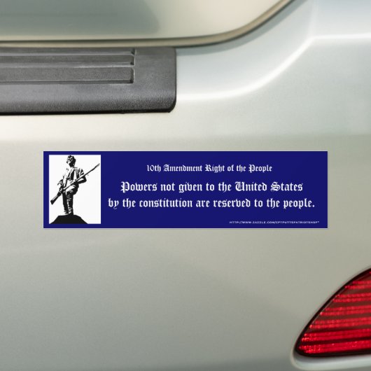 gereserveerd zijn voor het volk bumpersticker (Op auto)