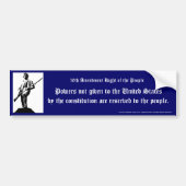 gereserveerd zijn voor het volk bumpersticker (Voorkant)