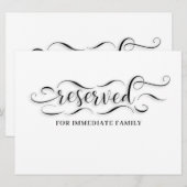 Gereserveerde bruiloft kaart (Voorkant / Achterkant)