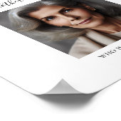 Gereserveerde Geliefde In De Hemel Rode Bloemen Hu Poster (Hoek)