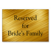 Gereserveerde Grafische Gouden Achtergrond Tabel K Kaart (Achterkant)