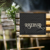 Gereserveerde handdoek voor stoelen, tafels en ker