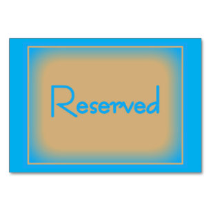 Gereserveerde OceanBlue/CafeauLaitHorizontale Tabl Kaart