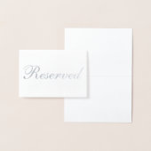 Gereserveerde Silver Foil Table Card Folie Kaarten (Display)