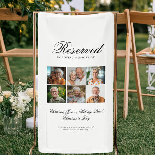 Gereserveerde Stoel - 6 Foto Herdenkings Huwelijk Spandoek