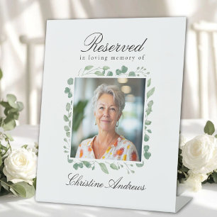 Gereserveerde Stoel - Foto Eucalyptus Memorial Bru Reclamebord Met Voetstuk