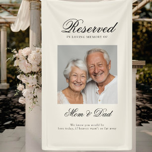 Gereserveerde stoel - Fotohuwelijk Gedenkwaardig B Spandoek