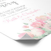 Gereserveerde stoel Huwelijks Liefdevolle Herinner Poster (Hoek)