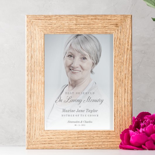 Gereserveerde Stoel Liefdevolle Herinnering Bruilo Poster