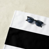 GERESERVEERDE STRANDHANDBAD | Gestreepte strandhan Strandlaken (In situ)