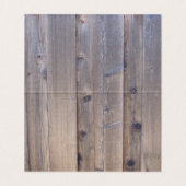 Gereserveerde tabelkaart - Robuust hout Visitekaartje (Binnenkant ongevouwen)