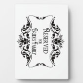 Gereserveerde tabeltekens fotoplaat (voorkant)