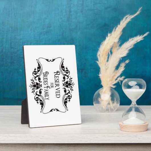 Gereserveerde tabeltekens fotoplaat (Zijkant)